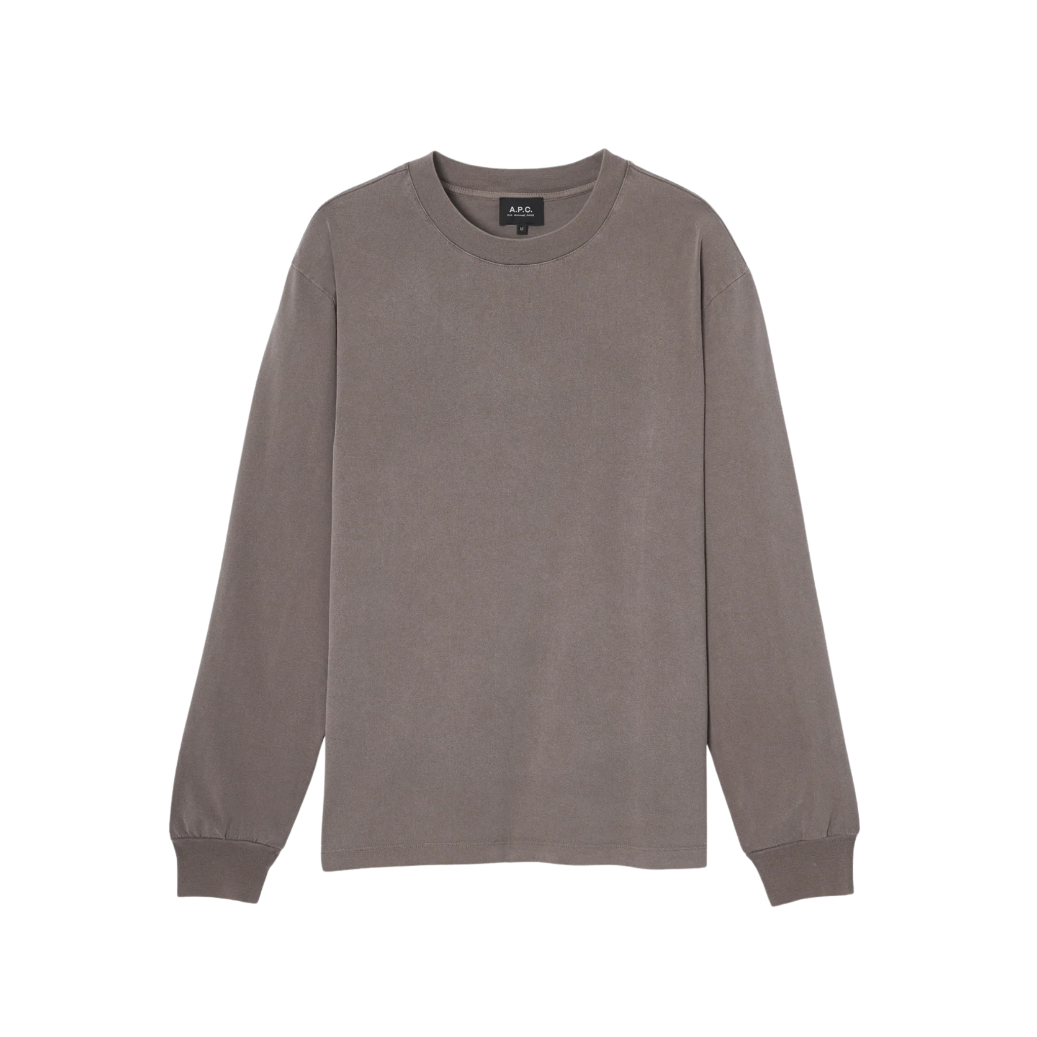 t-shirt manches long apc hiver 26 noisette
