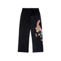 Side Eye Face Sweats Black