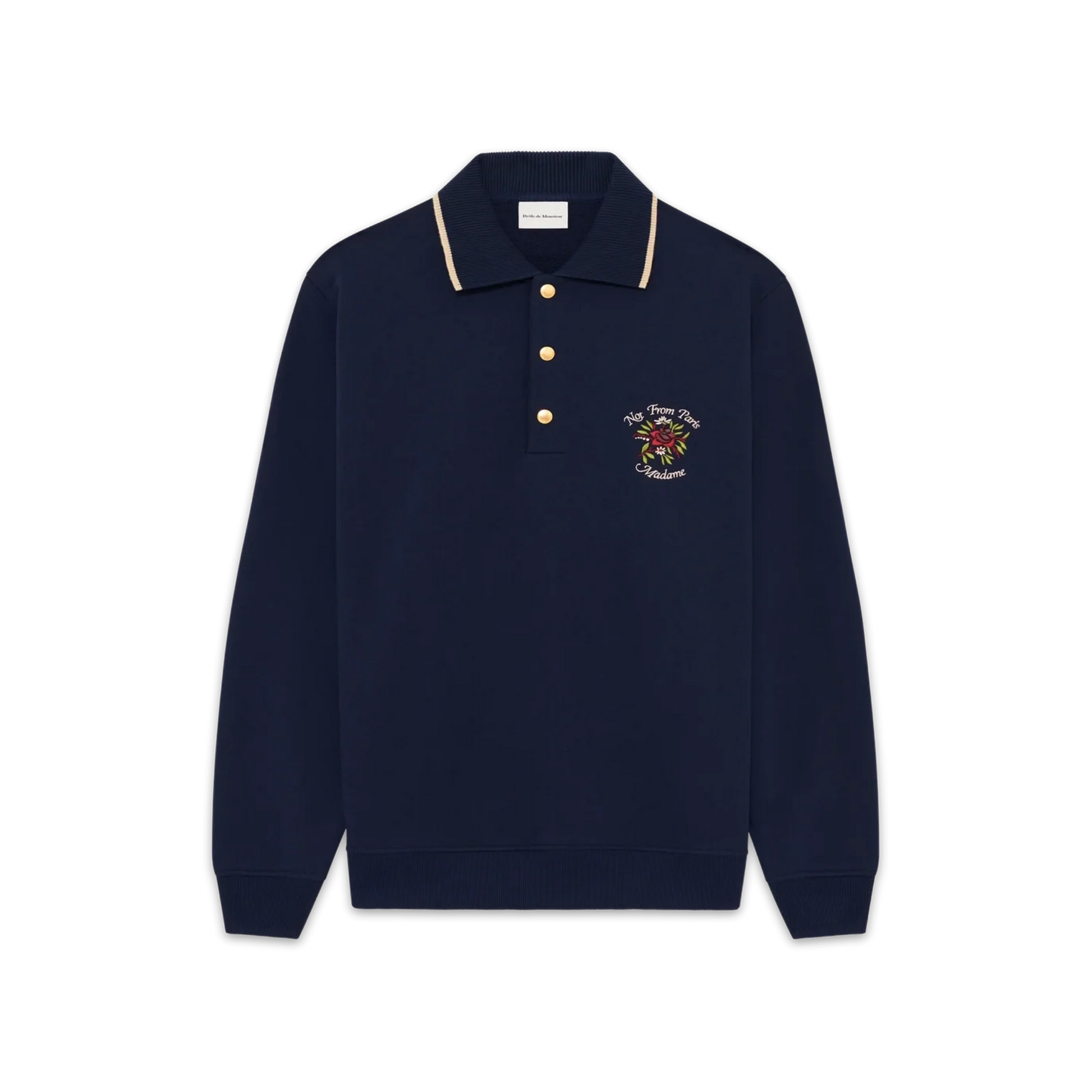 Polo Slogan Rose Navy