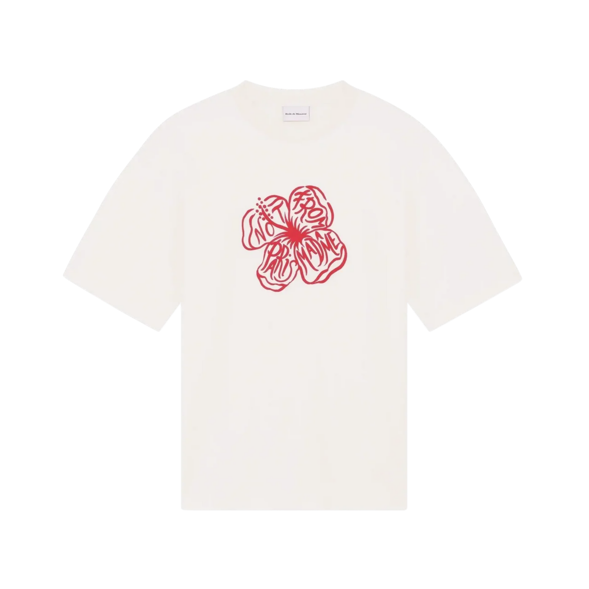T-Shirt Slogan Hibiscus White