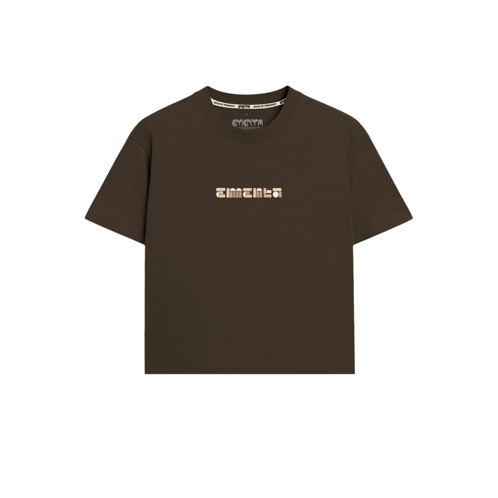 BLOCKS T-SHIRT BROWN