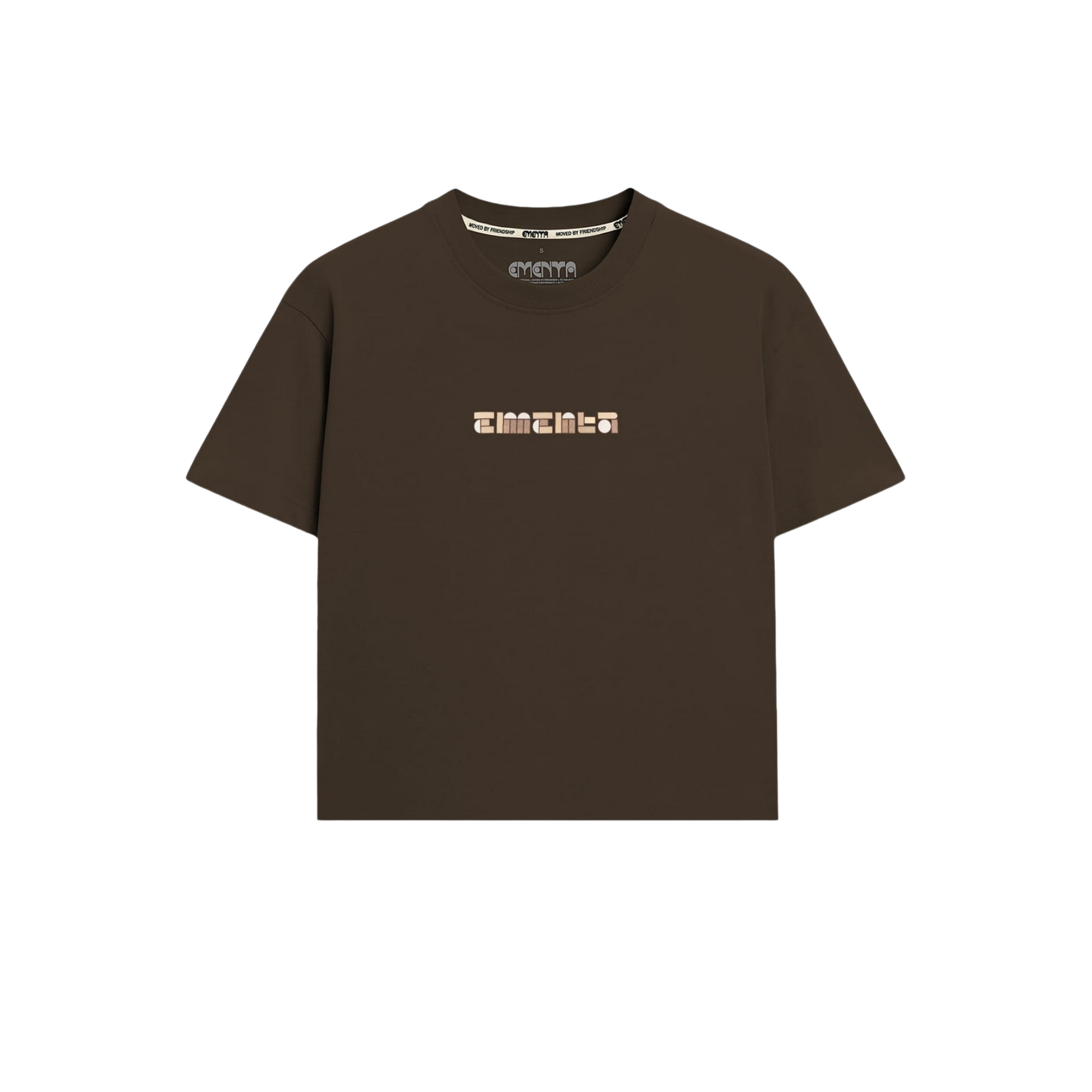 BLOCKS T-SHIRT BROWN