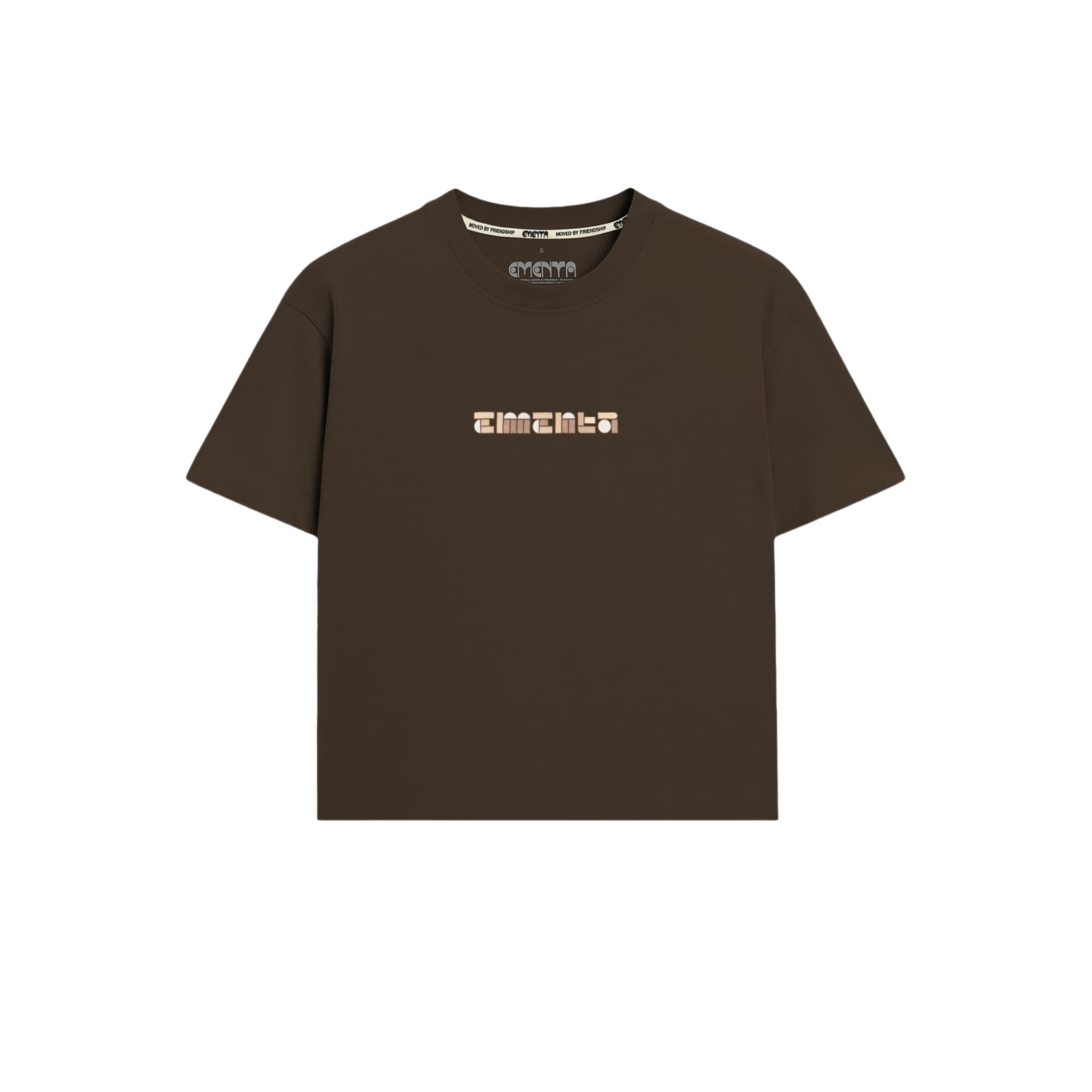 BLOCKS T-SHIRT BROWN