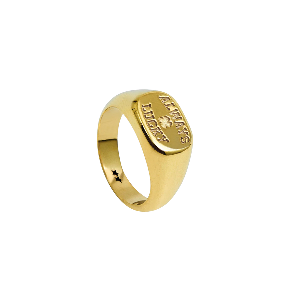 Twojeys Always Lucky Signet Ring