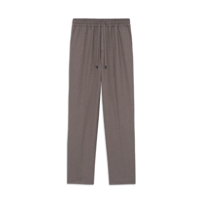 Elastic Waist Flannel Pants