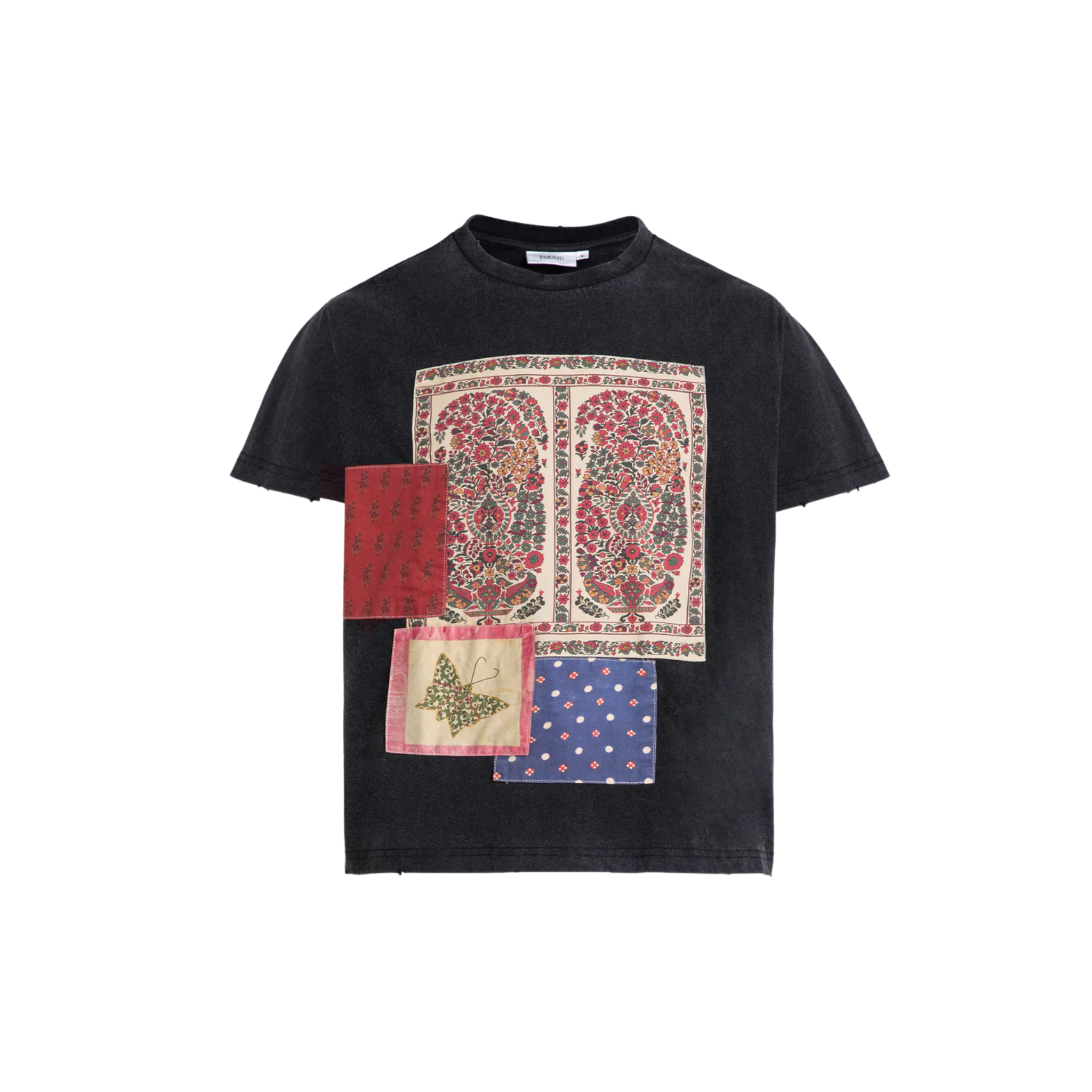 Patchwork Tee Black