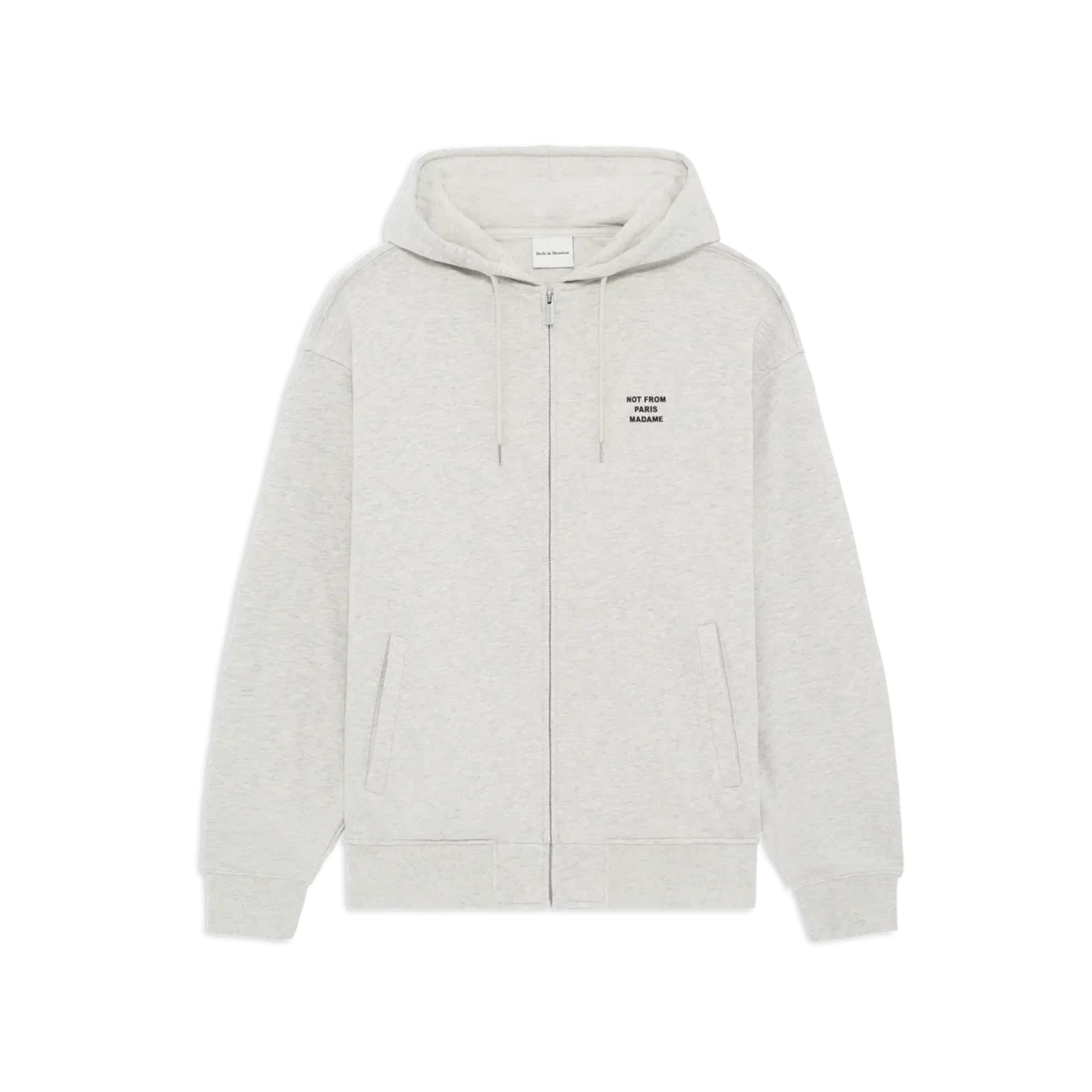 Slogan Zip Sweatshirt Grey