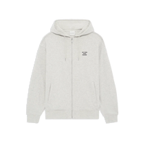Slogan Zip Sweatshirt Grey