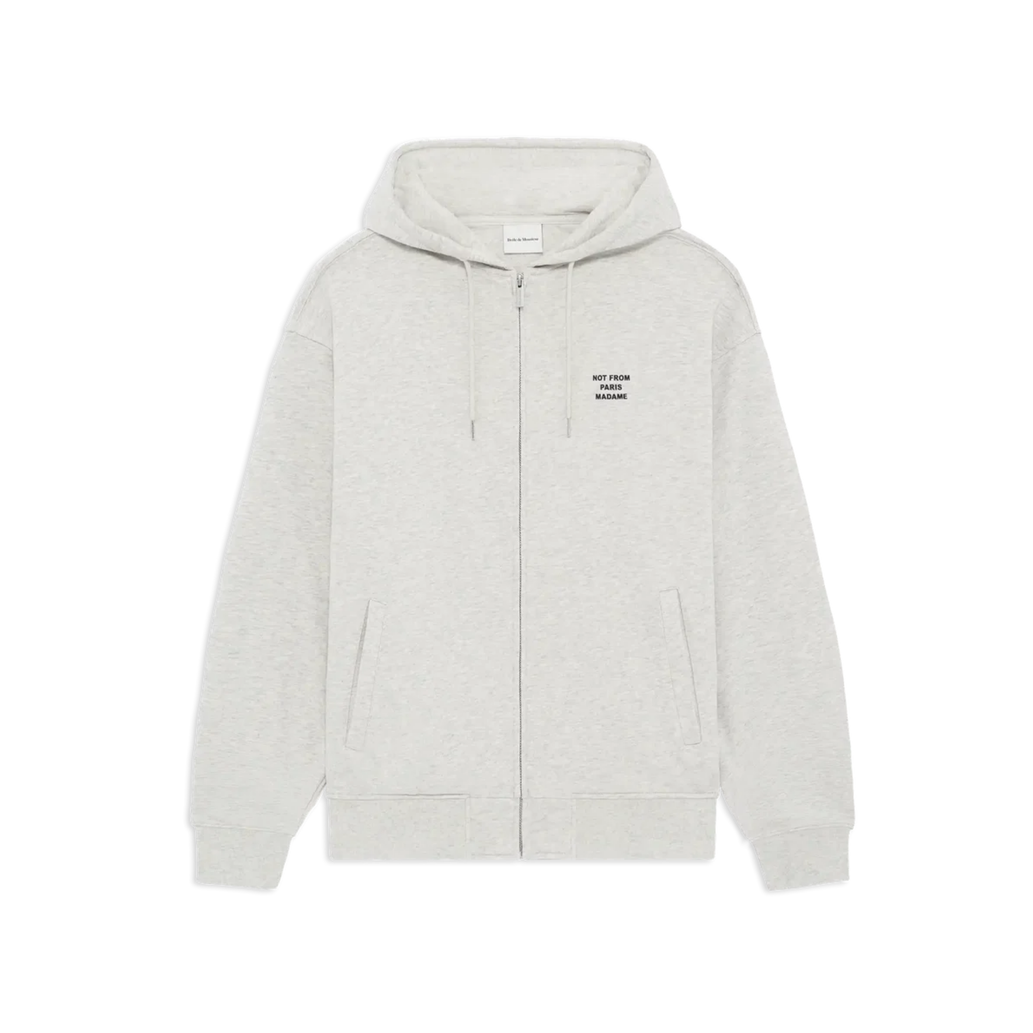Slogan Zip Sweatshirt Grey