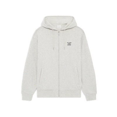 Slogan Zip Sweatshirt Grey