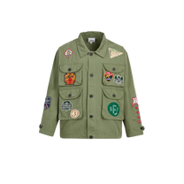 Utility Patchwork Jacket Faded Hunter Green