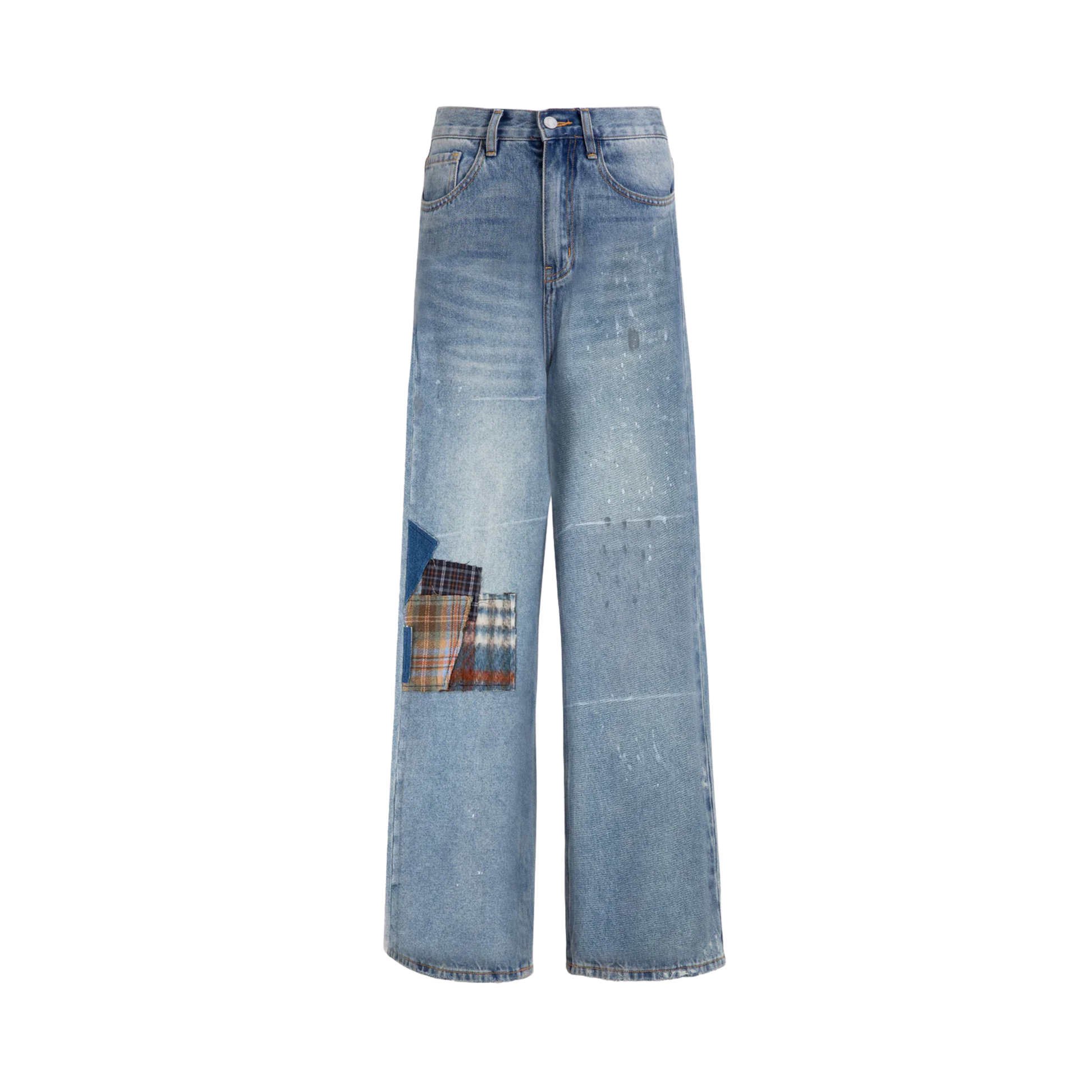 Mix Patch Jeans Light Vintage Blue