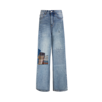 Mix Patch Jeans Light Vintage Blue