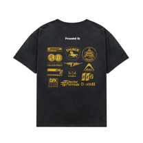 DR Sponsors Washed Black + Yellow T-Shirt