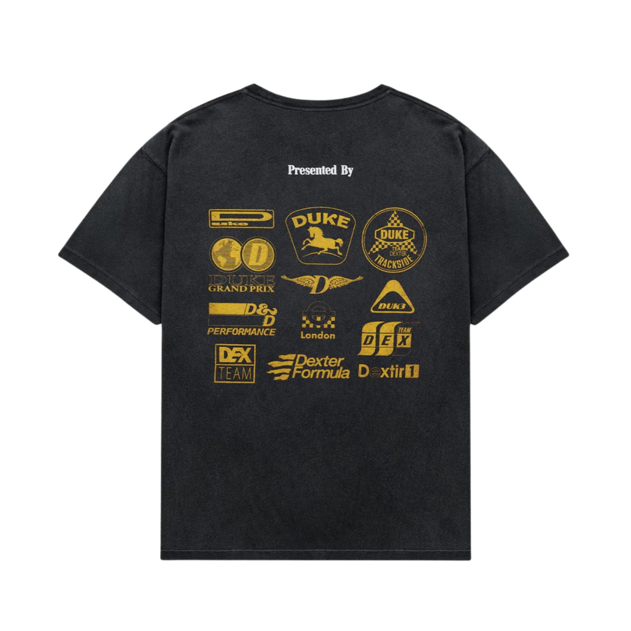 DR Sponsors Washed Black + Yellow T-Shirt