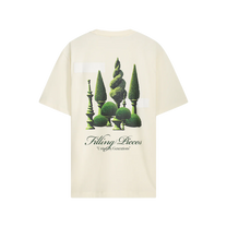 T-shirt Topiary Vintage Antique White