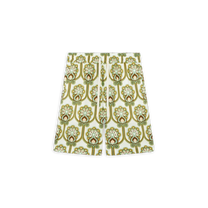 Short Tapisserie Florale Lin