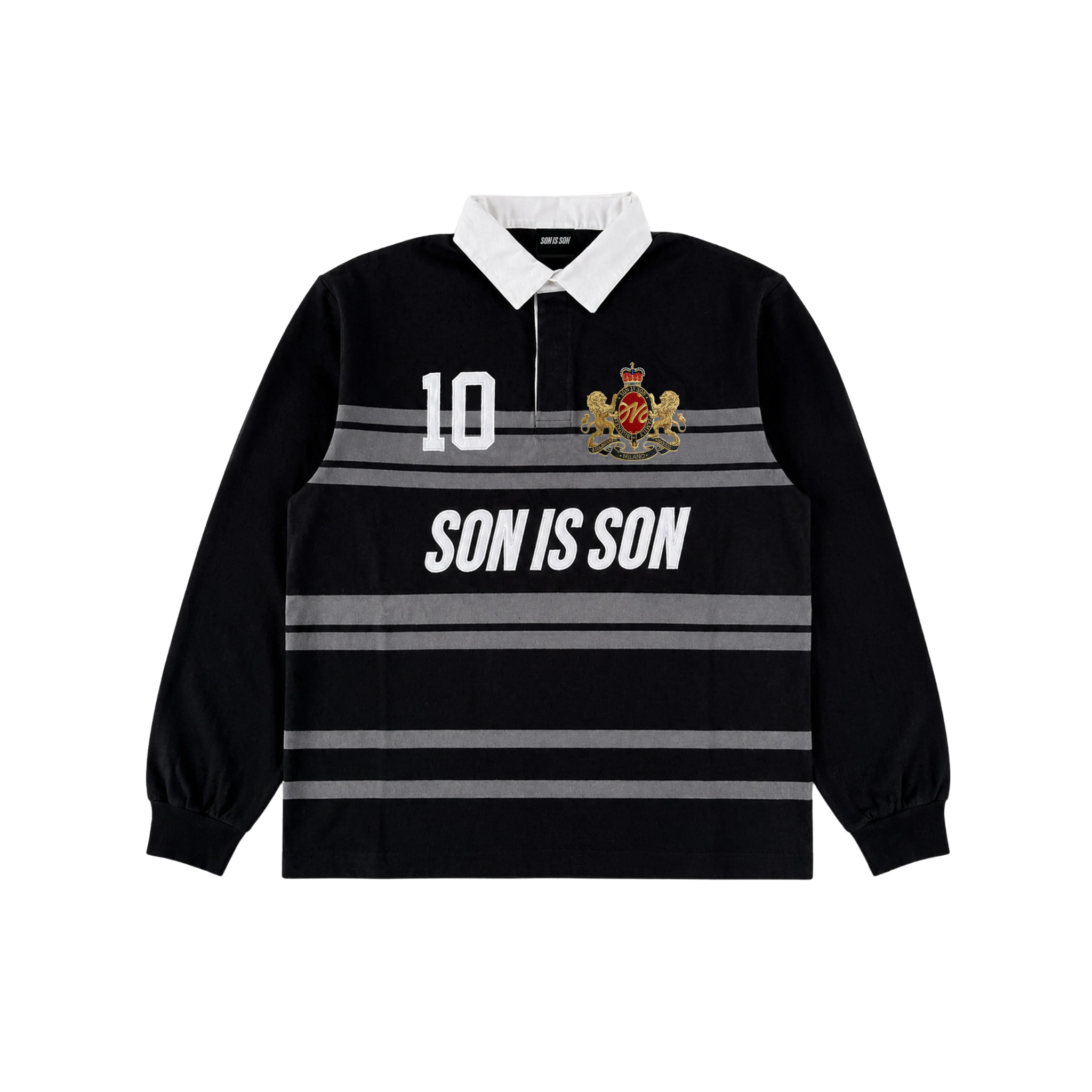 SiS Crest Polo Black