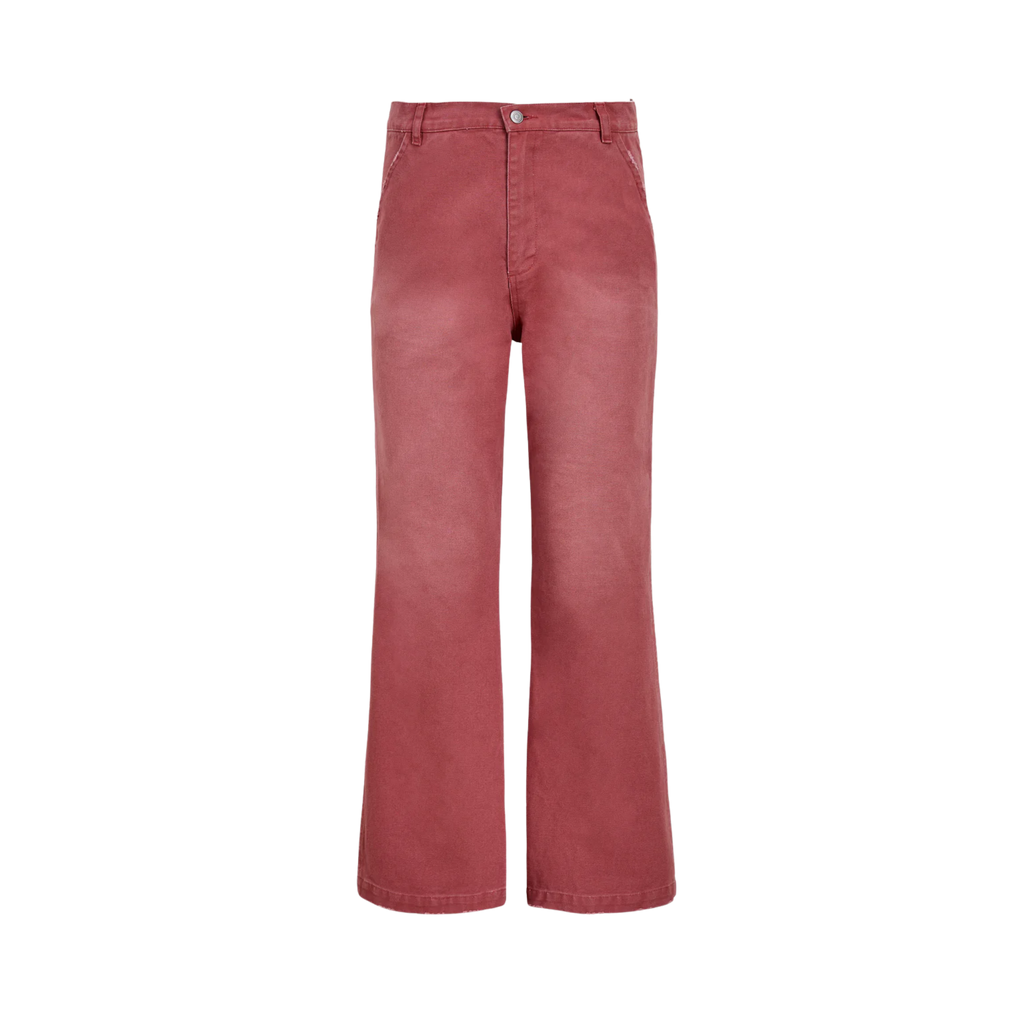 Canvas Faded Pants Vintage Salmon