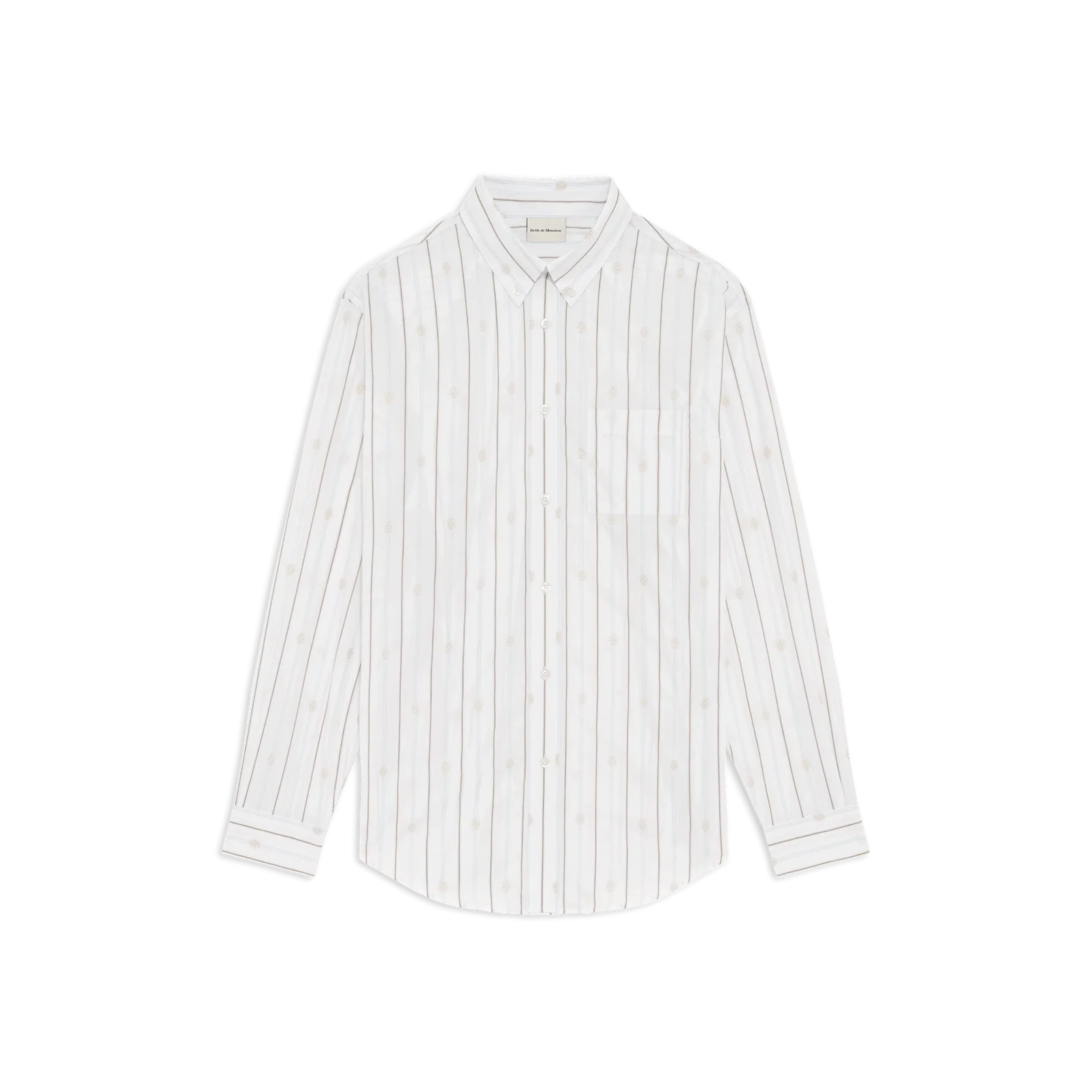 Chemise Rayée Monogramme