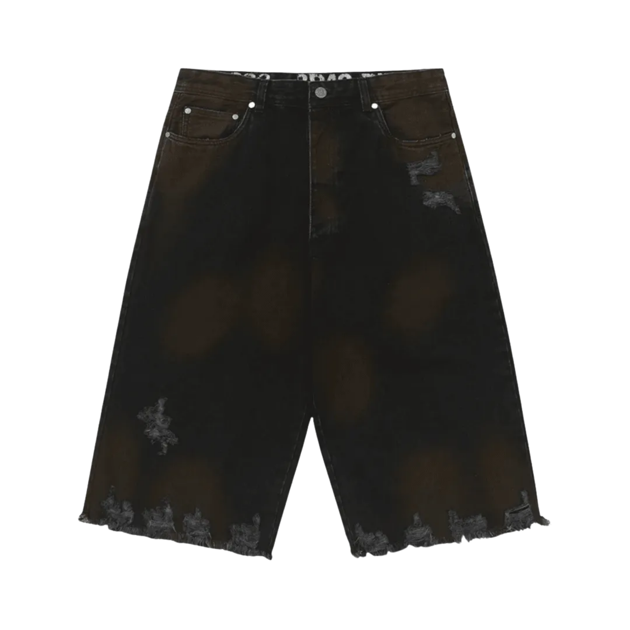 Black Denim Capri Trousers - Black Denim