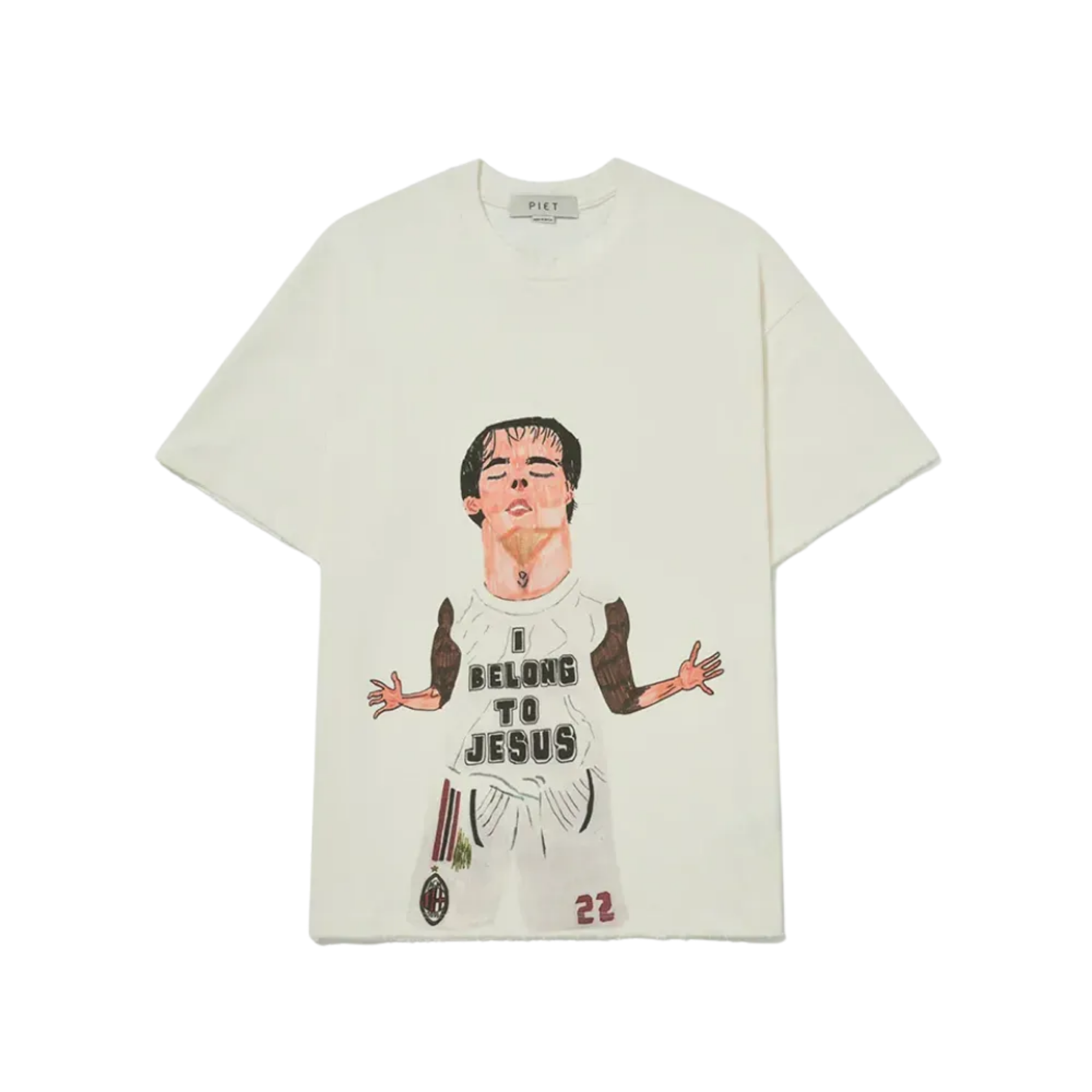 Illustrated Relaxed T-shirt - Bone White