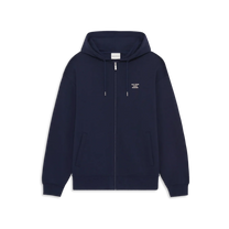 Slogan Zip Sweatshirt Navy