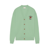 Cardigan Slogan Rose Green