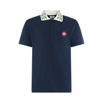 Classic Laurel Pique Polo Navy
