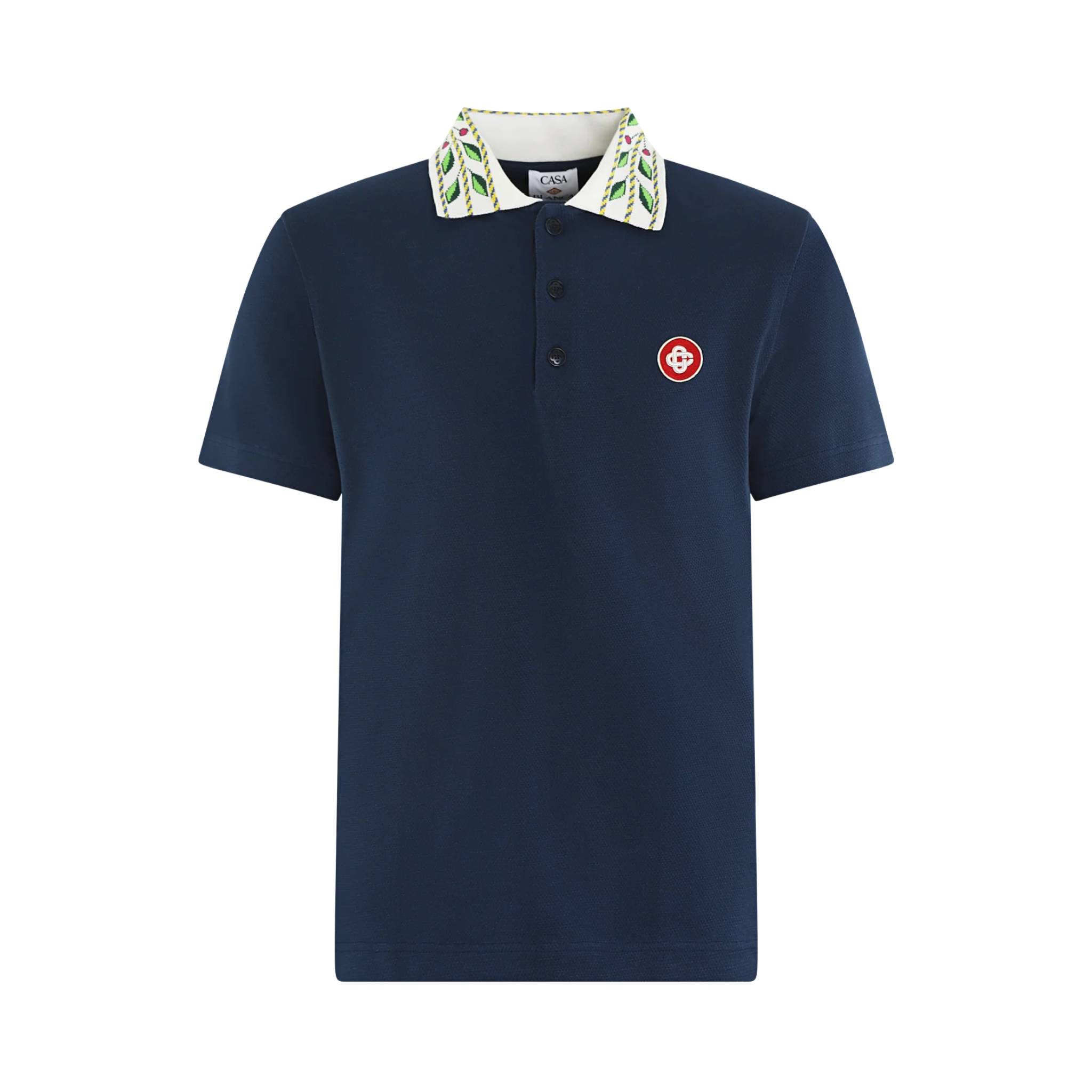 Classic Laurel Pique Polo Navy