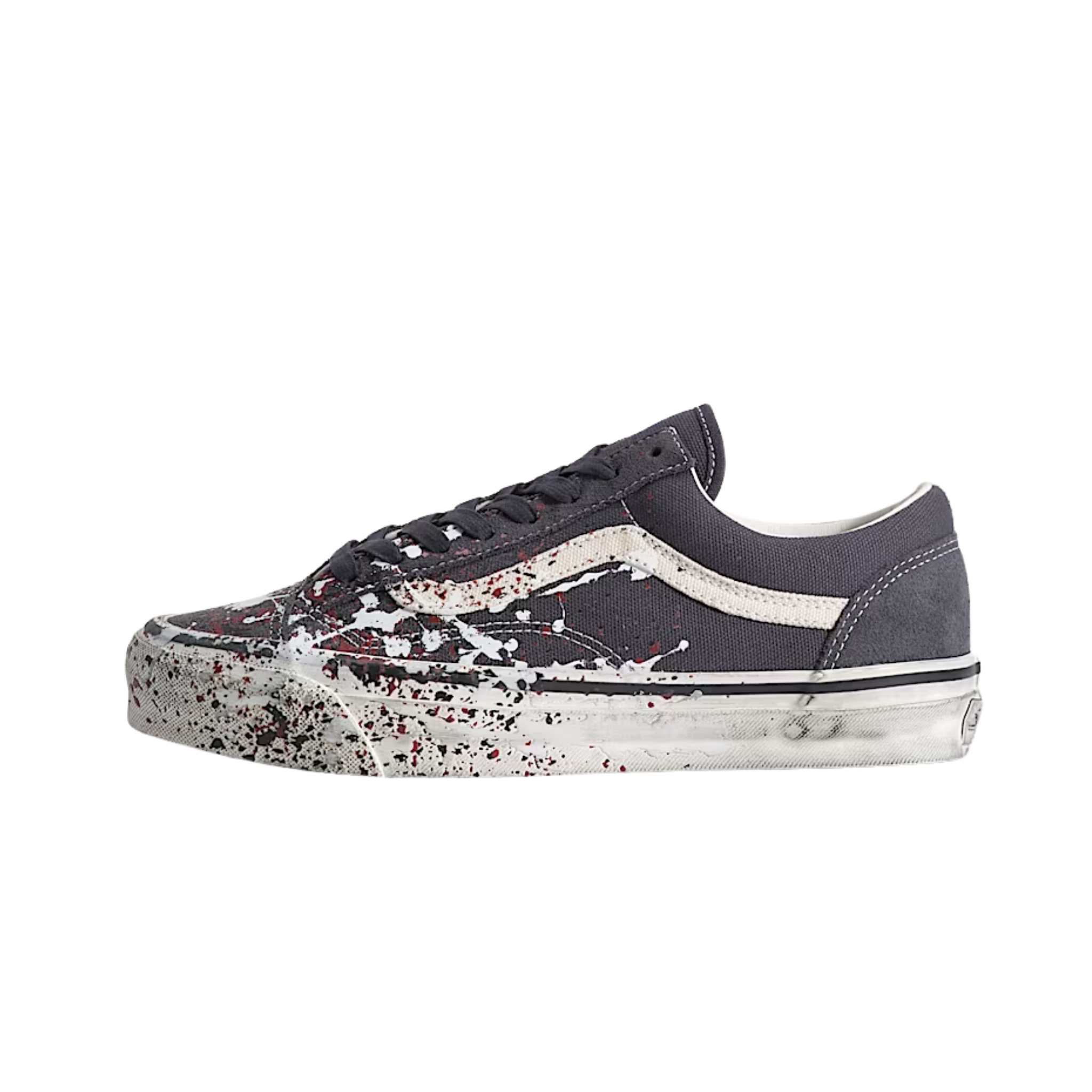 LX Old Skool 36 Paint Splatter Charcoal Grey