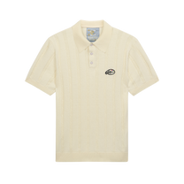 Painters Logo Knit Polo Cream