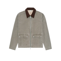 Washed Zipped Denim Jacket