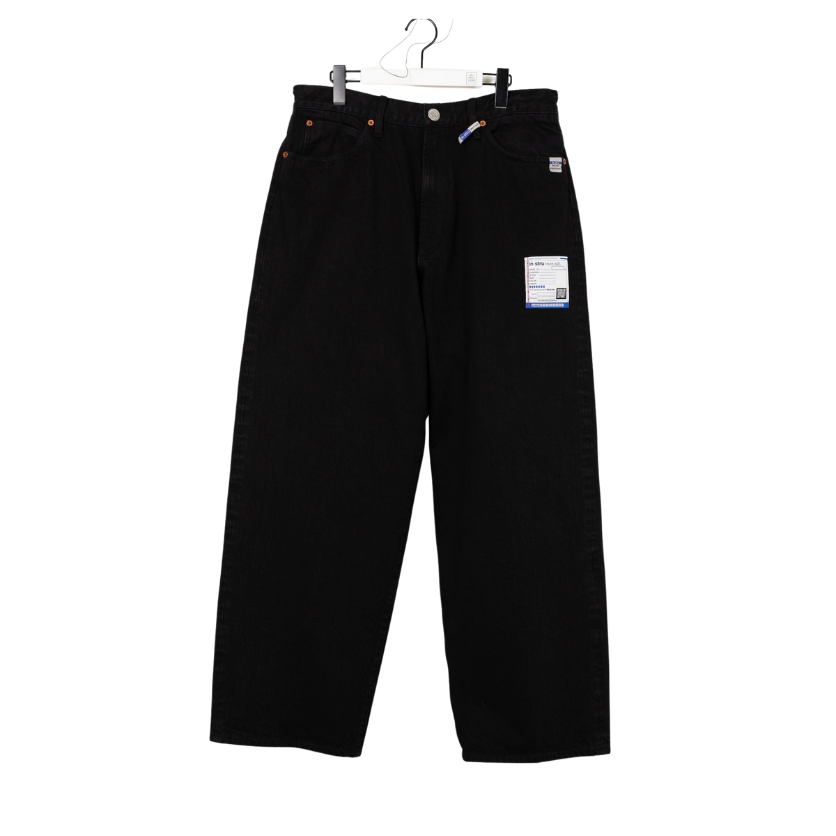 ONE WASHED SELVAGE DENIM BAGGY PANT