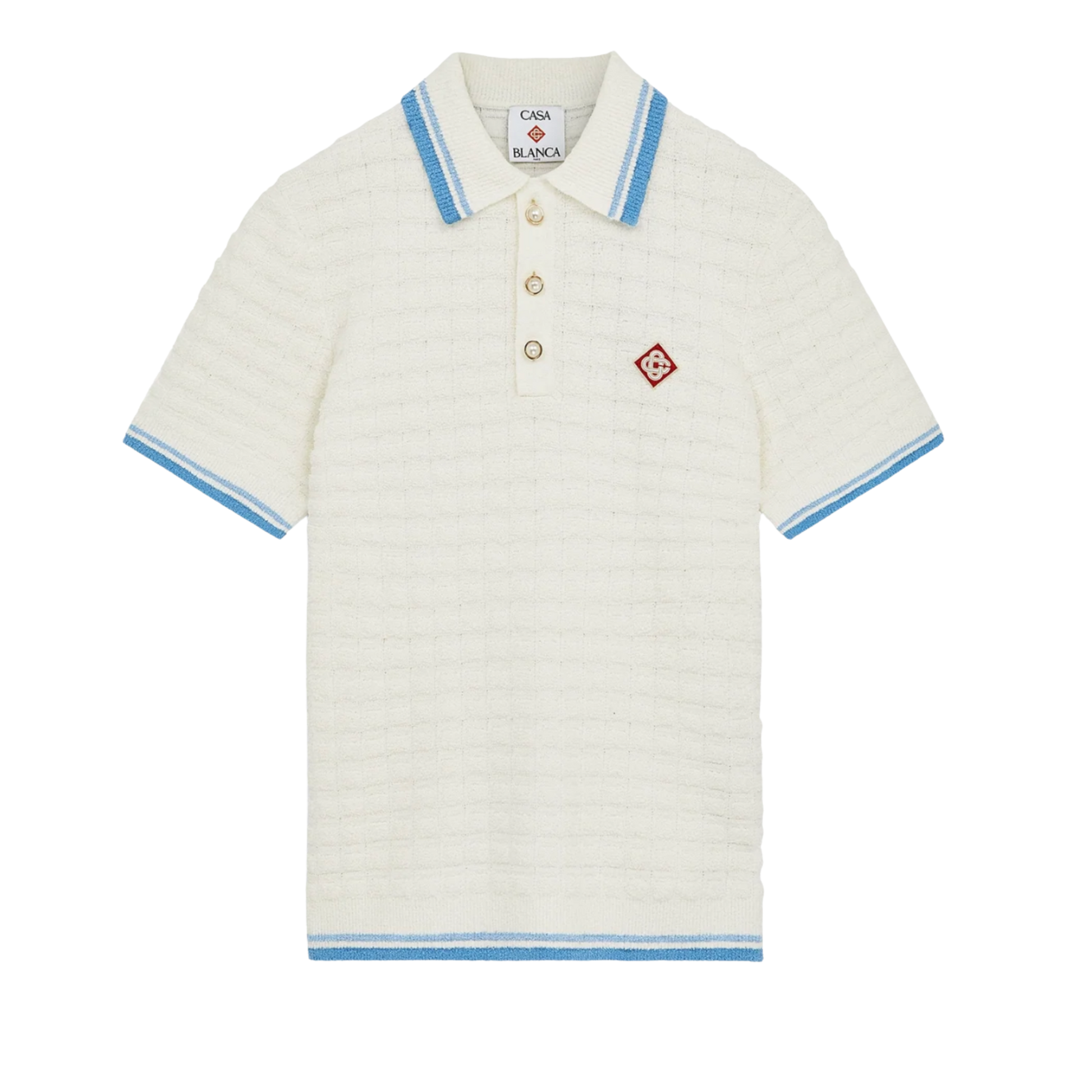Cotton Boucle Polo Shirt