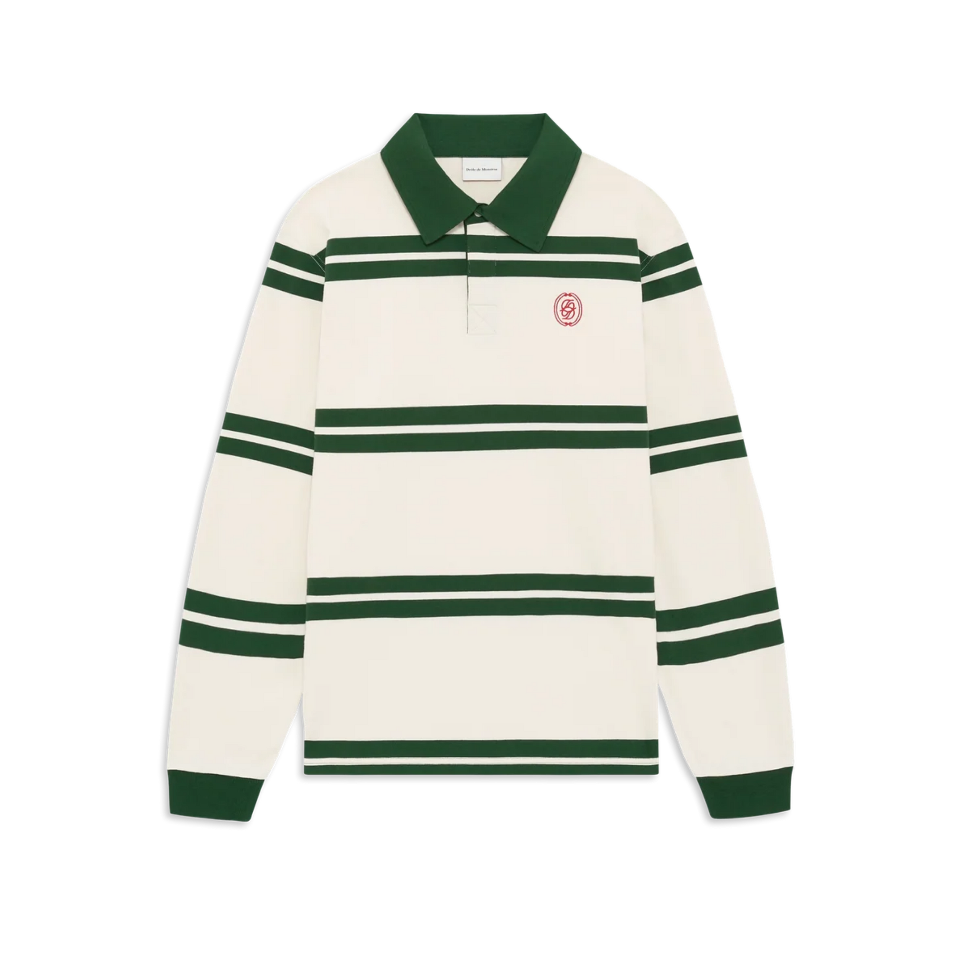 D Ornament Striped Polo