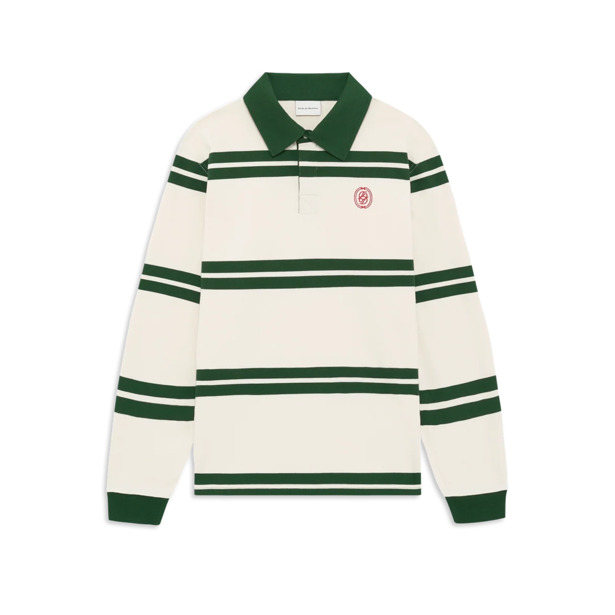 D Ornament Striped Polo