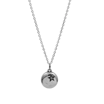 8 Ball Necklace Silver