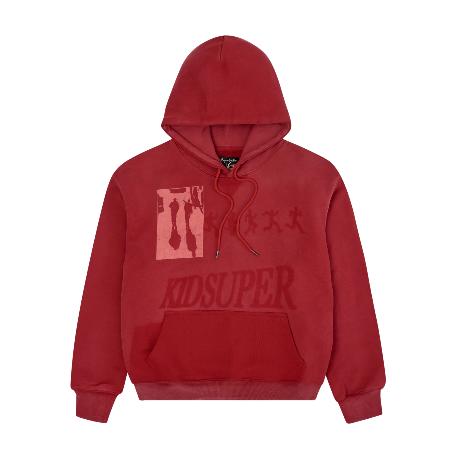 Sun Faded Hoodie Red
