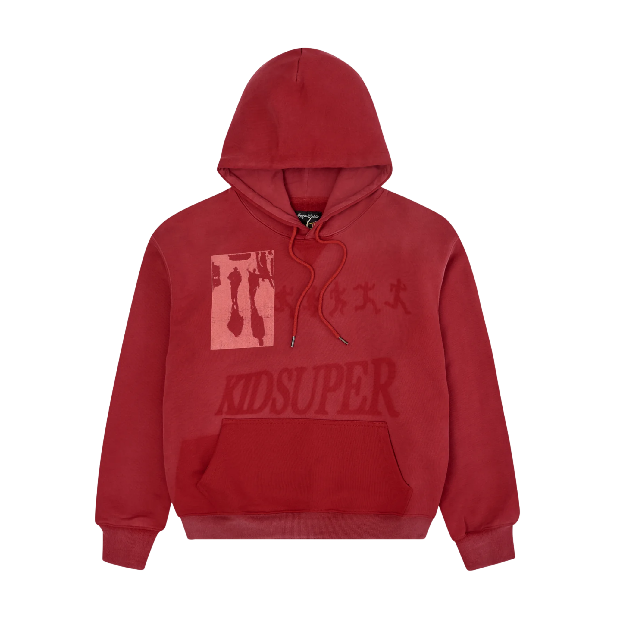 Sun Faded Hoodie Red