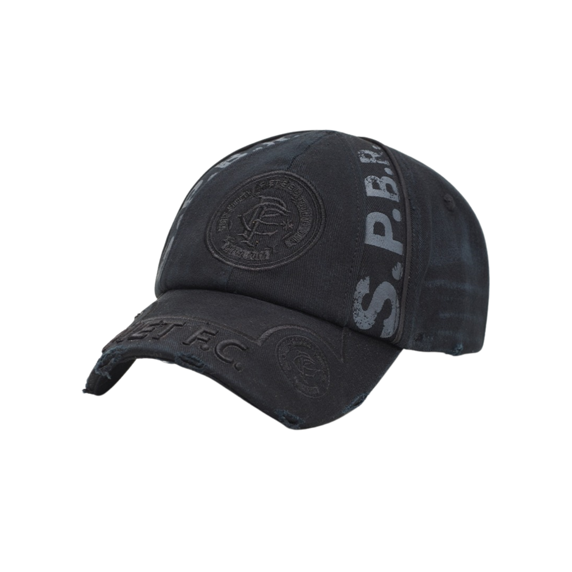 Piet F.C. Distressed Cap - Black