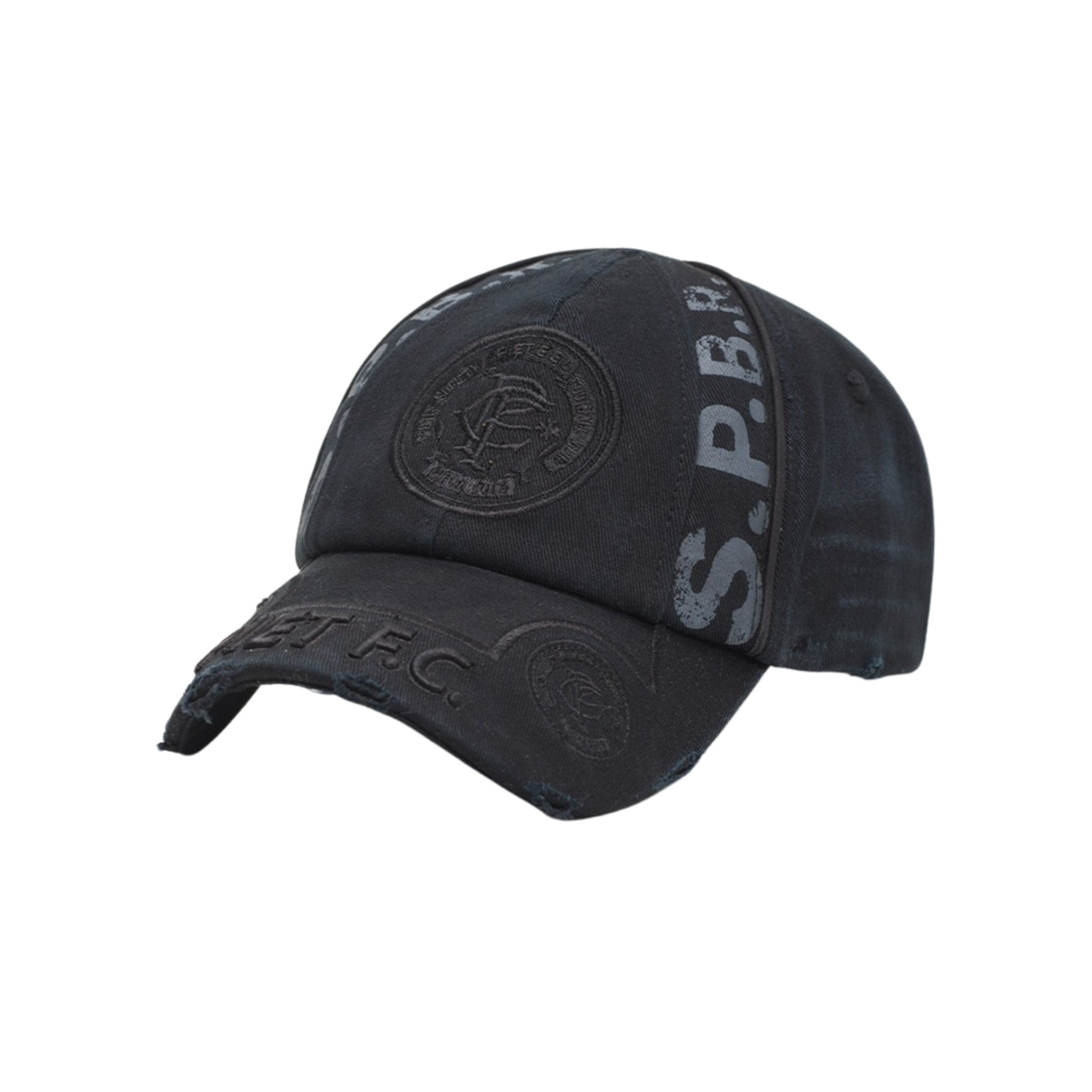 Piet F.C. Distressed Cap - Black