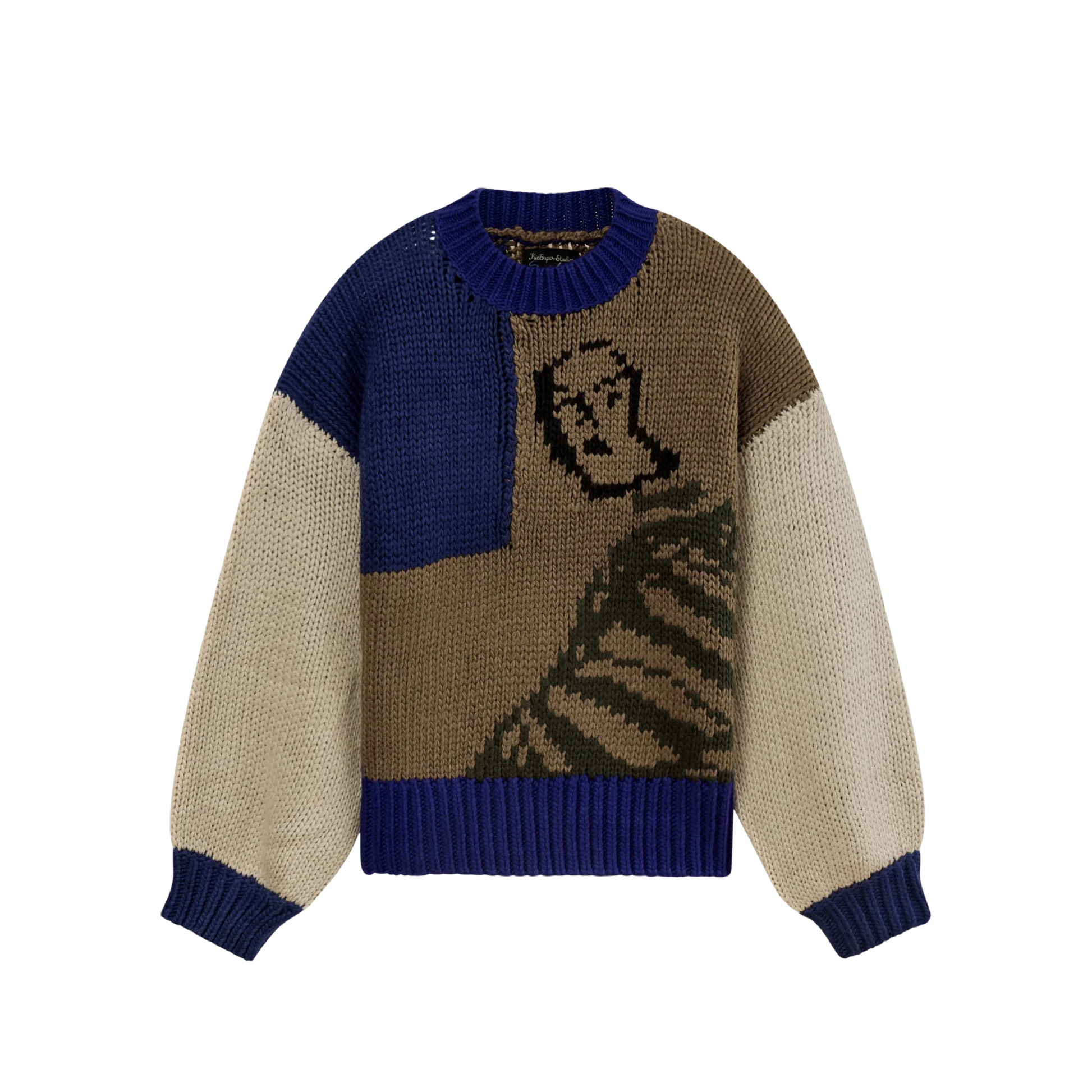 Heavy Gauge Girl in Stripes Sweater