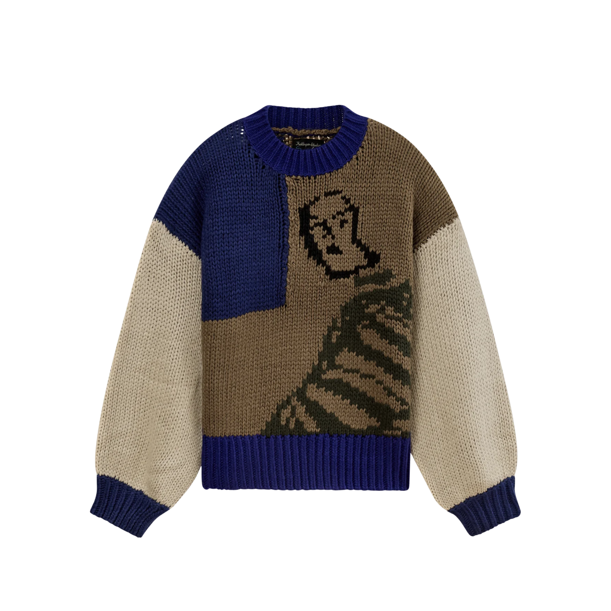 Heavy Gauge Girl in Stripes Sweater