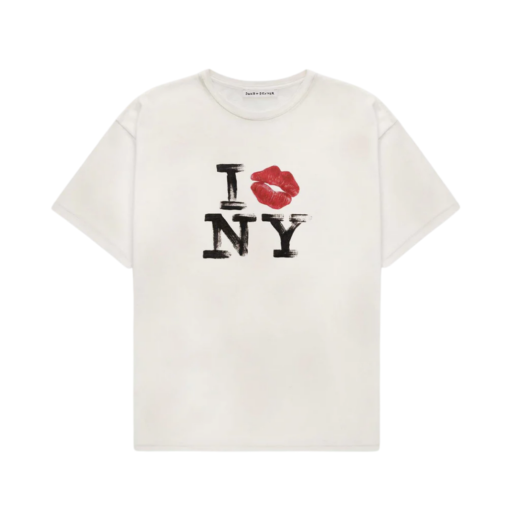 I KISS NY VINTAGE WHITE T-SHIRT