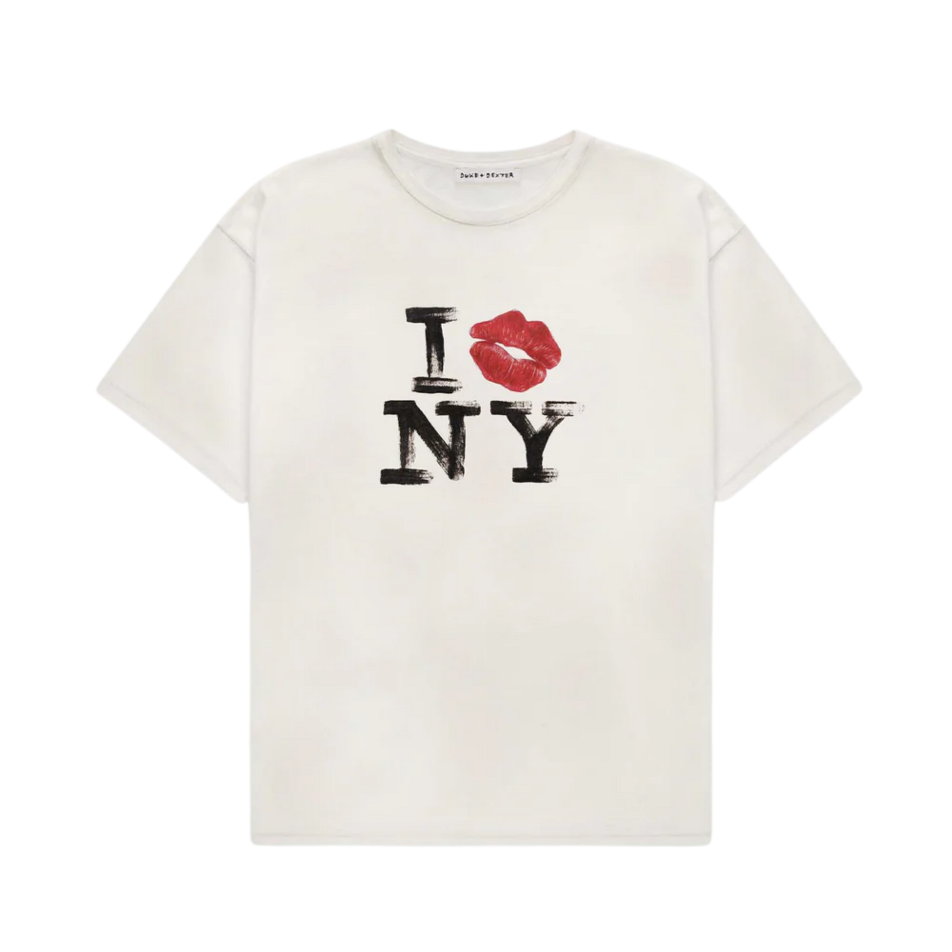 I KISS NY VINTAGE WHITE T-SHIRT