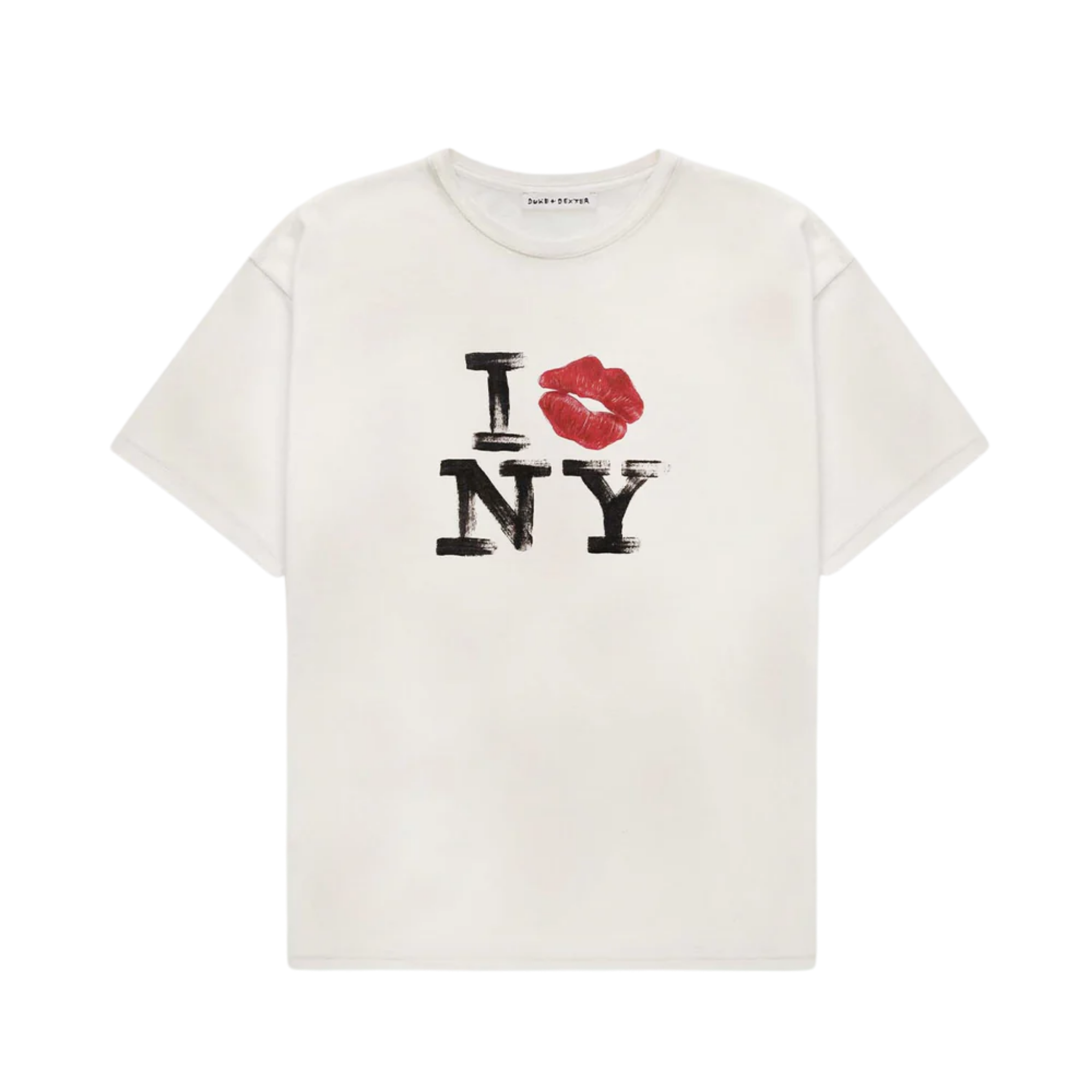 I KISS NY VINTAGE WHITE T-SHIRT