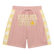 Terrycloth Stars Shorts Pastel Pink