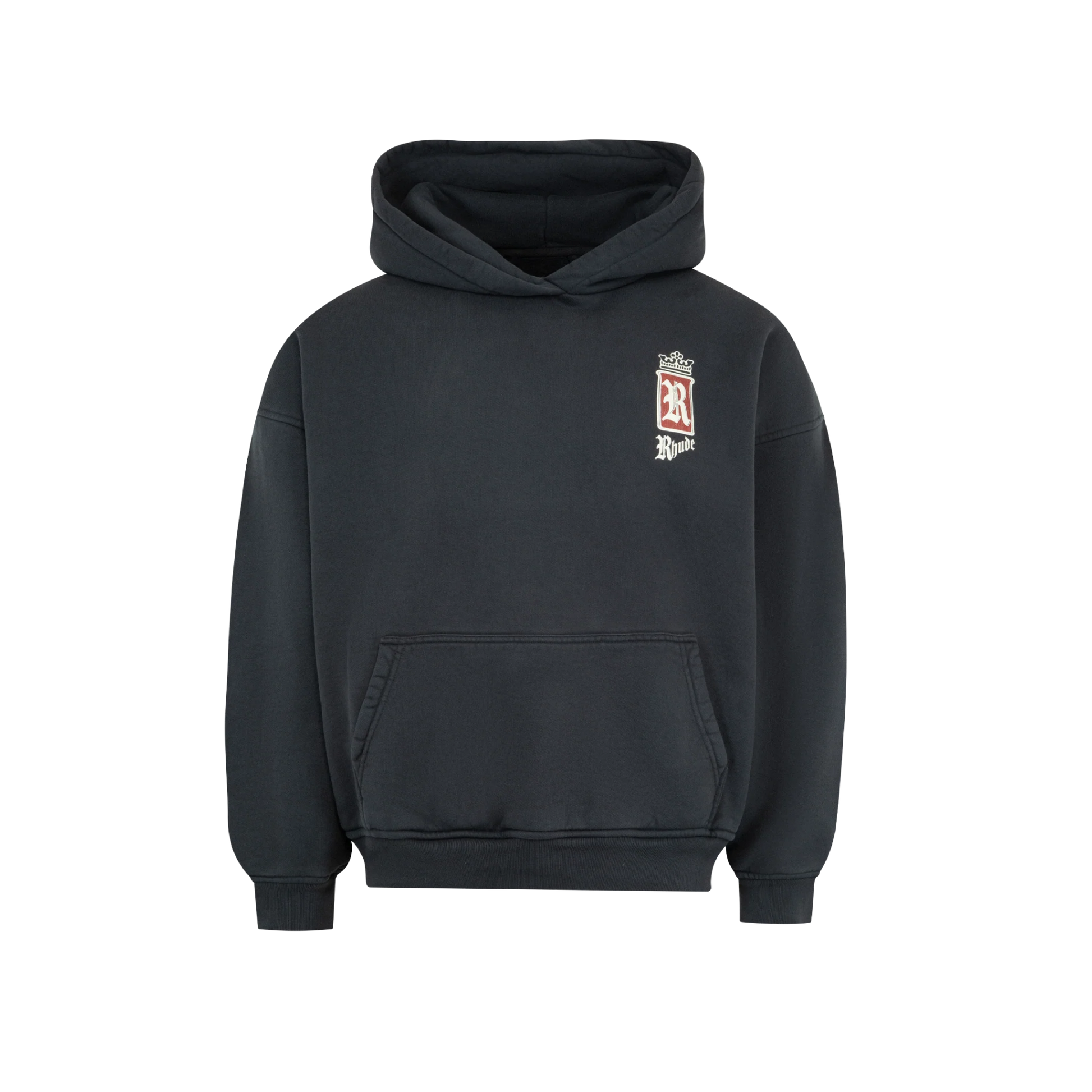 RHUDE FUMAR 91 HOODIE VINTAGE BLACK