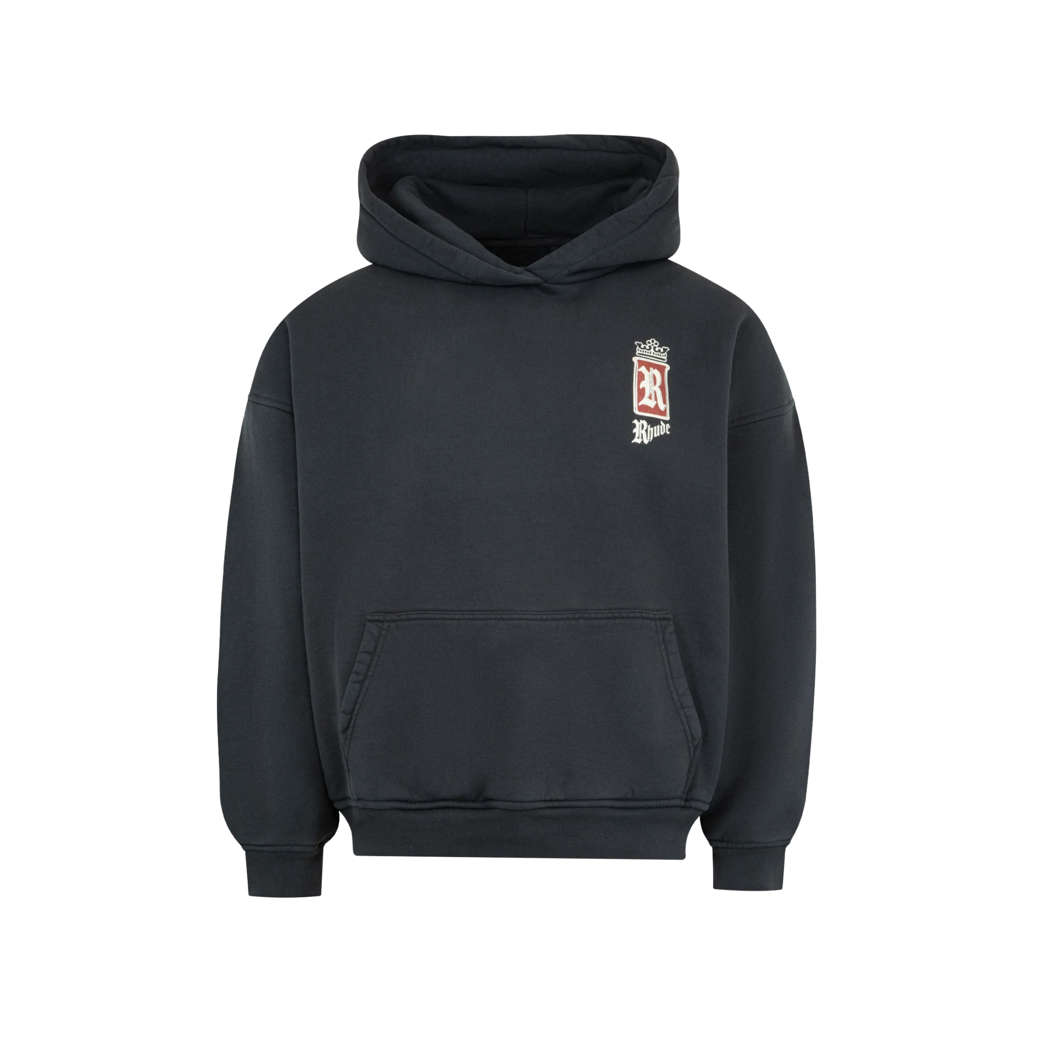 RHUDE FUMAR 91 HOODIE VINTAGE BLACK